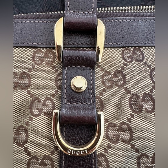 Gucci Handbag GG Canvas 141471 Brown Beige Champagne Women's - Picture 12 of 15